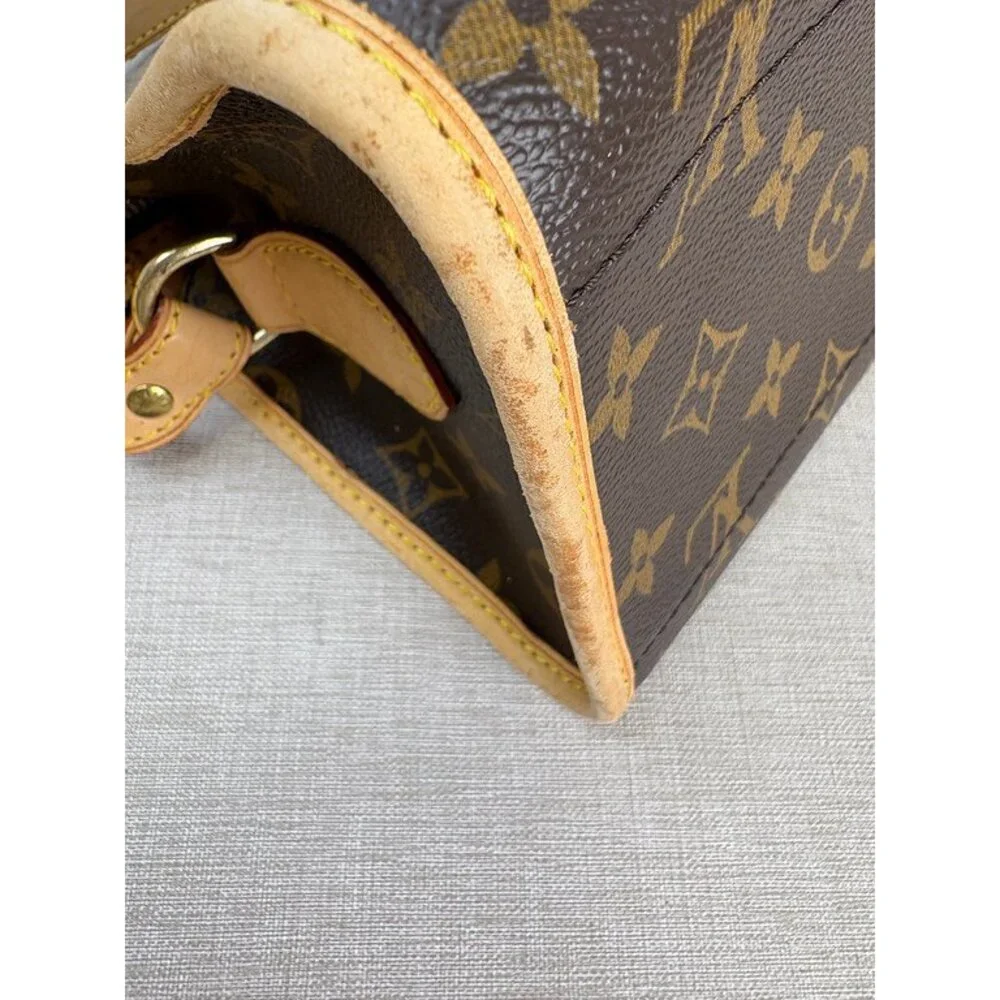 LOUIS VUITTON Brown Monogram Canvas Popincourt Long GHW